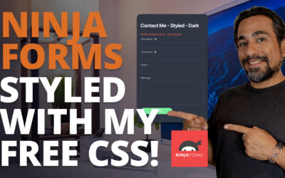 Make Dark Forms With Ninja Forms And CSS. CSS Code Included.